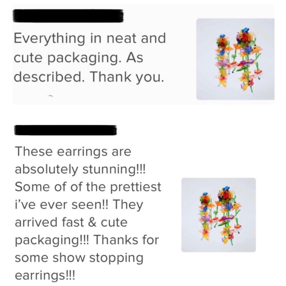 🍋2/$30 New Zara Cascading Flower Drop Earrings - Picture 6 of 8